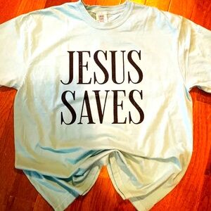 Jesus Saves Comfort Colors Graphic Tee